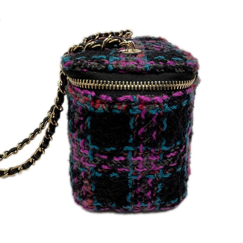 Chanel Tweed Classic Vanity Chain Shoulder Multicolor