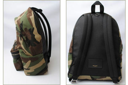 Saint Laurent Backpack YSL Saint Laurent City Camouflage Army Green 435988