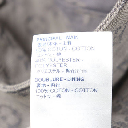 Louis Vuitton 2021 Hha21w Logo Button Flap Pockets Monogram Denim Jacket Gray