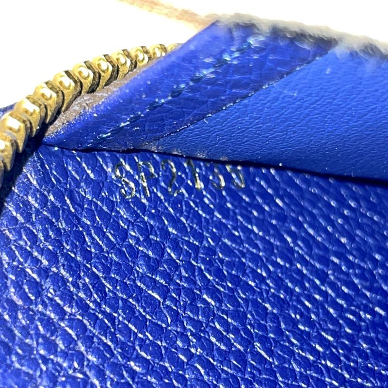 Louis Vuitton M60570 Monogram Empreinte Leather Zippy Wallet Navy 371634 Long