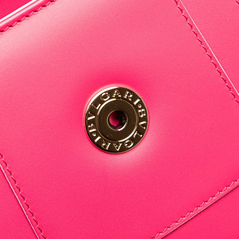 Bulgari Serpenti Forever Chain Shoulder Bag Pink Leather Women Bvlgari