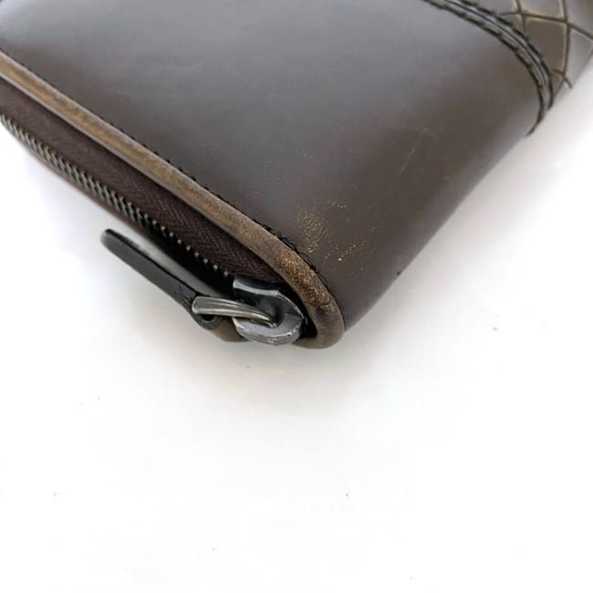 Bottega Veneta Round Zipper Long Wallet Ec22288 Brown