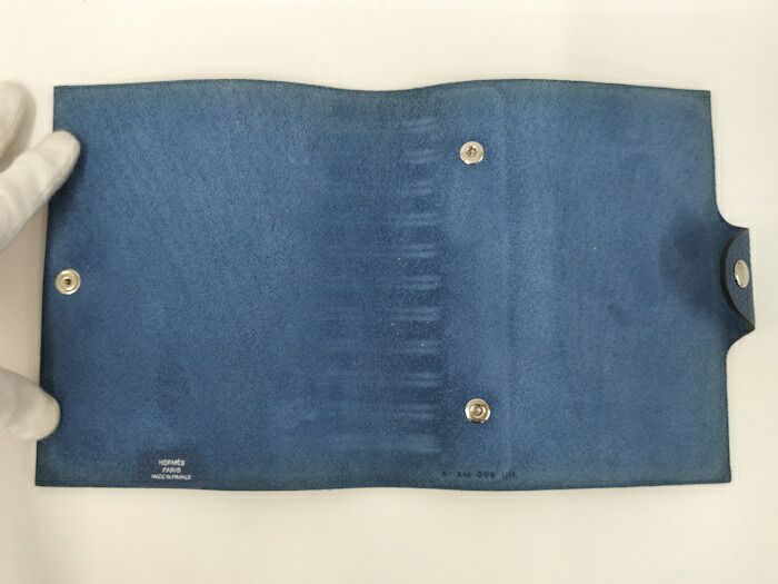 Hermes Ulysse Nardin Cabas Togo Blue Stamped A