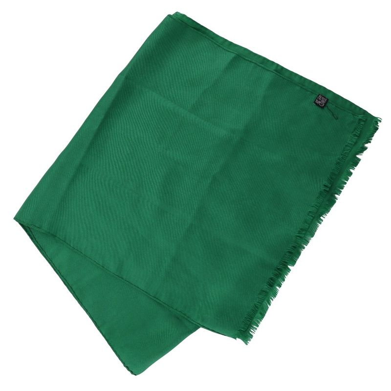 YVES Saint Laurent Yves Saint Laurent YSL Logo Rectangular Silk Green Women's
