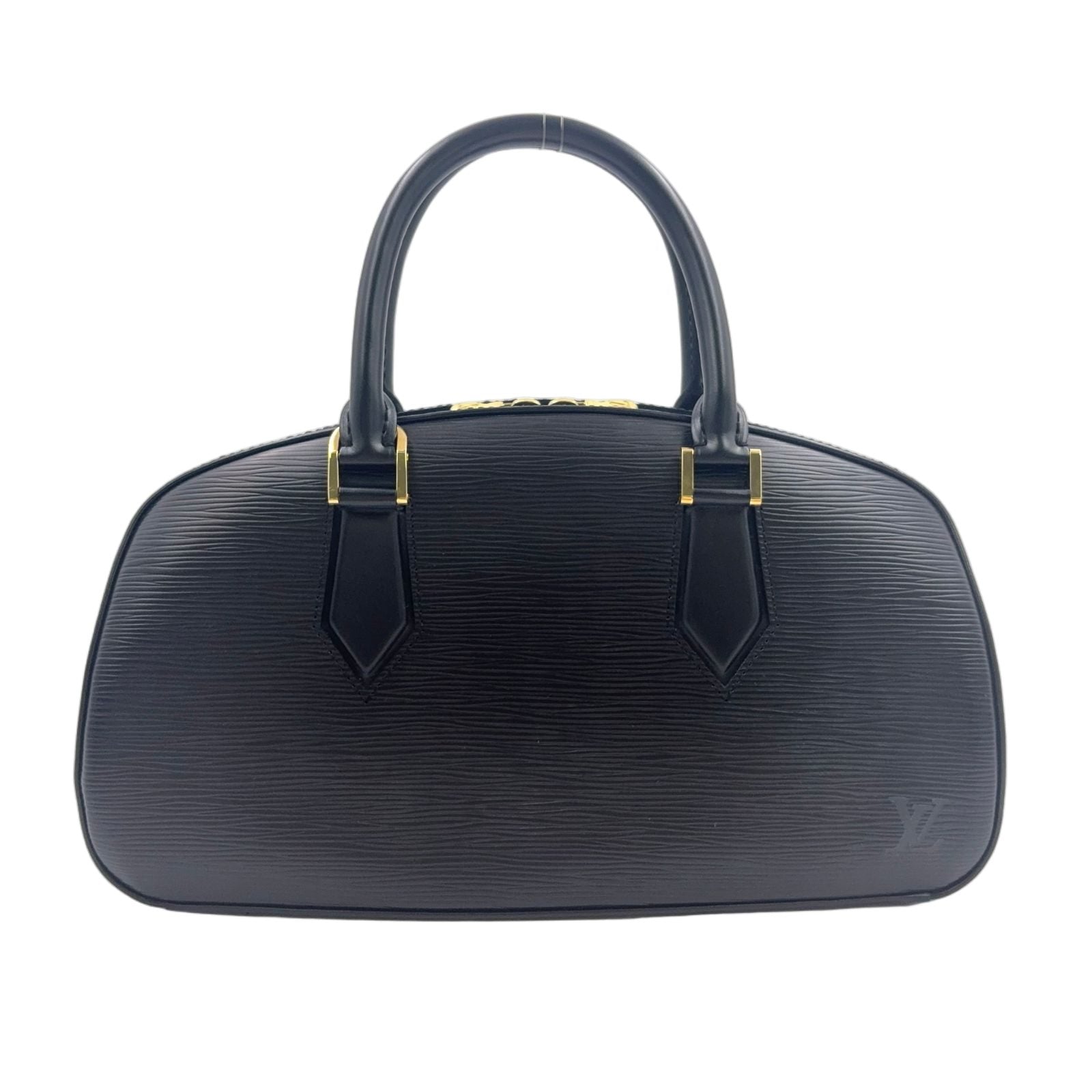 Louis Vuitton Jasmine Epi Noir Leather Black Handbag Gold