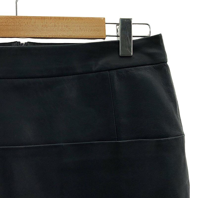 Celine - Phoebe Period Lamb Leather Skirt - 36 - Navy - Women
