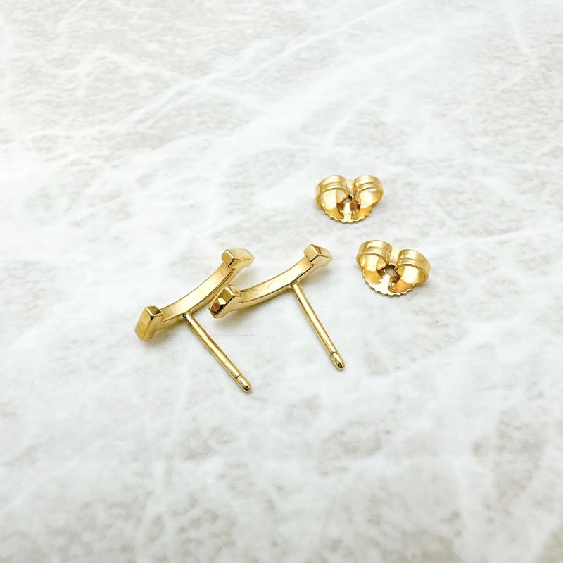 /tiffany & Co T-smile Yellow Gold Earrings U