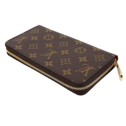 Louis Vuitton Monogram Zippy Wallet Round Zipper Long Wallet Coquelicot M41896