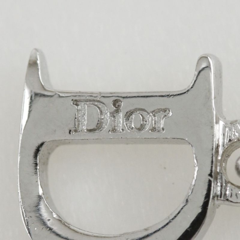 Dior CD Ribbon Metal And Rubber Silver/yellow Green Ladies 4.6g Bracelet