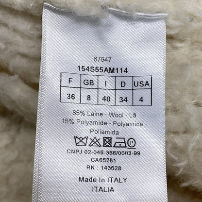 Dior/christian Dior Long Sleeve Sweater Size I 40 Women's 154s55am114 Ivory