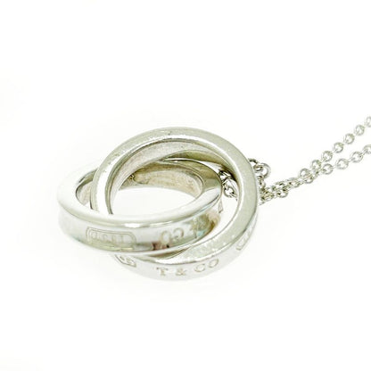Tiffany & Co Silver 1837 Interlocking Circle Necklace 4.9g 925 Engraved 434819