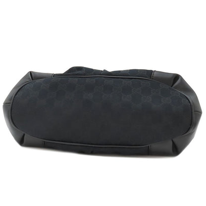 Gucci 2way Bag Sookie 2way GG Canvas Black Gold Hardware Black Shoulder Handbag