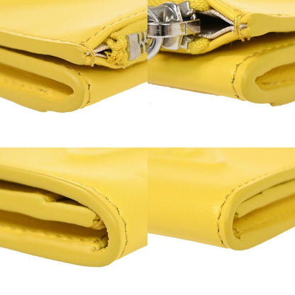 Prada Card Case Coin Purse Fold Wallet Logo Grace Triangle Compact Leather