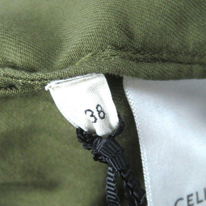 Celine 2c580106k 100% Cotton Triomphe Button Military Shirt Short Sleeve Shirt