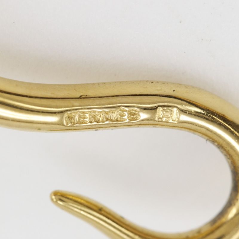 Hermes Jumbo Breath Gold Plated And Leather Ladies 9.6g Bracelet