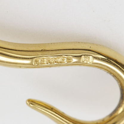 Hermes Jumbo Breath Gold Plated And Leather Ladies 9.6g Bracelet