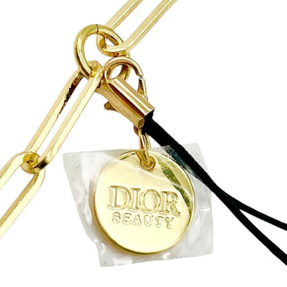 Christian DIOR Beauty Charm Logo Key Holder Charm Gold Unisex Star