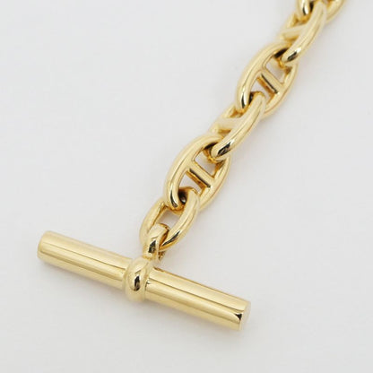 Hermes Chaine D'ancre MM Bracelet 750 YG Yellow Gold 14 Pieces 77.5g