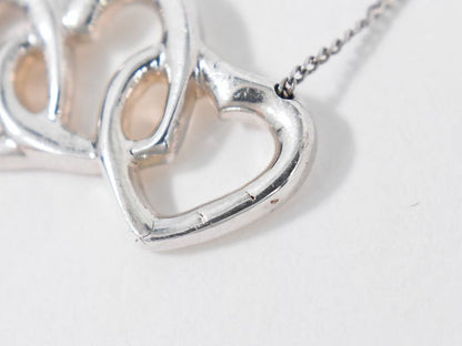 Authentic Tiffany & Co Tiffany & Co Triple Open Heart 925 Necklace Pendant