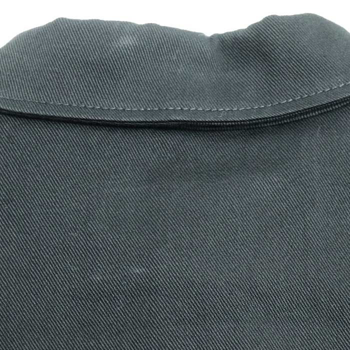 Fendi Denim Jacket Black Fw1048 50 Openwork Logo Men's Preowned