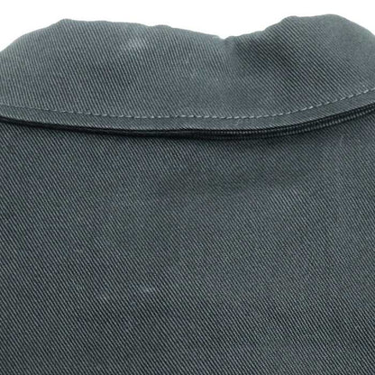 Fendi Denim Jacket Black Fw1048 50 Openwork Logo Men's Preowned