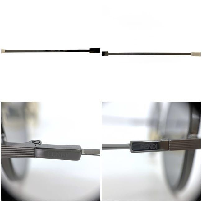 Fendi Mirrored Sunglasses With Mirrored Lenses In Gray Silver White