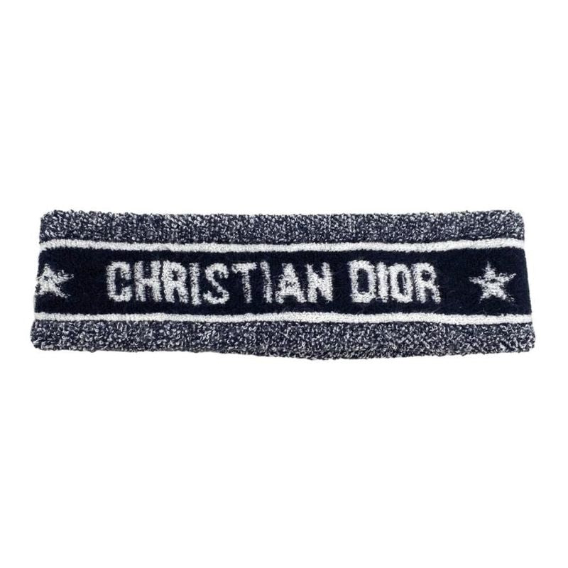 Christian Dior Headband Wristband 21spo720i200 Logo Navy Blue Christian Dior