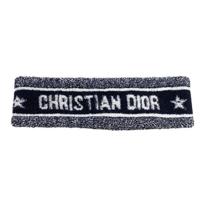 Christian Dior Headband Wristband 21spo720i200 Logo Navy Blue Christian Dior