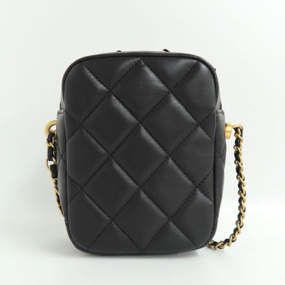 Chanel Mini Camera Case As2857 Fake Pearl Chain Shoulder Bag Lambskin