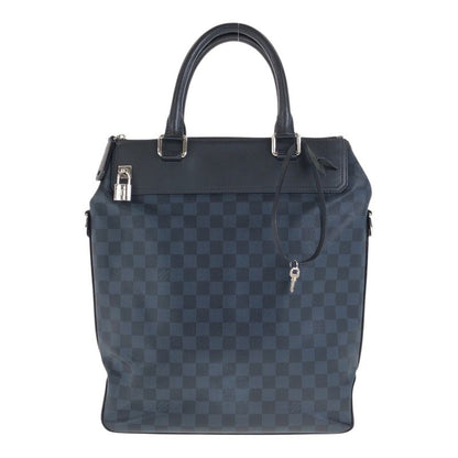 Louis Vuitton Damier Cobalt Tote Greenwich Blue Leather N41351 Business Bag