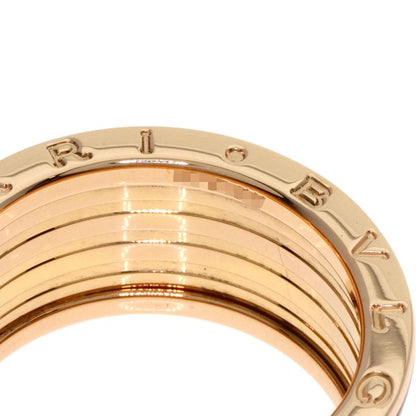 Bvlgari B-zero1 Rock Black Ceramic #62 Ring / Rings 18K Pink Gold Unisex