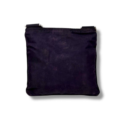 Prada Mini Shoulder Bag Pochette Triangle Logo Purple Tessuto Nylon