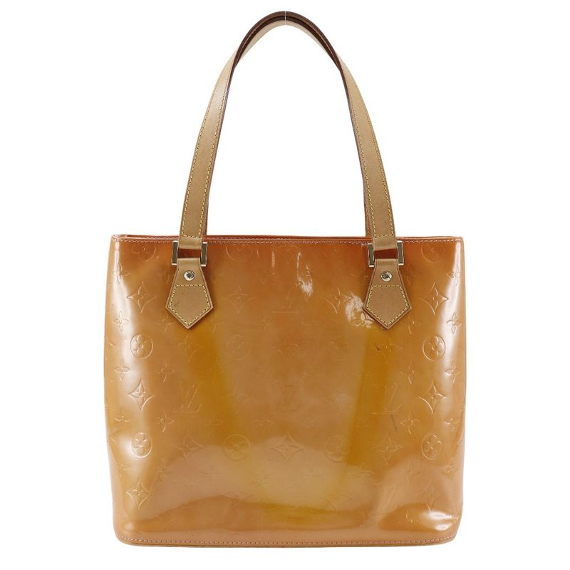 Louis Vuitton Houston M91302 Monogram Vernis Pink Women's Tote Bag