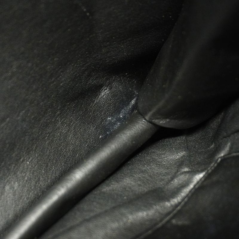 Chanel Tote Bag Chain Lambskin Black Gold Hardware Women