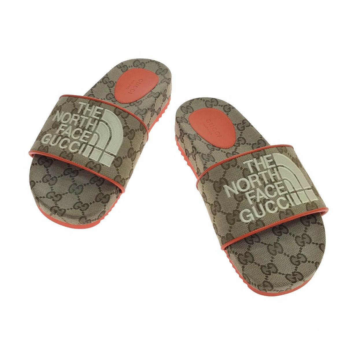 Gucci Sandals Thenorthface/679947 23.5-24cm (9.45in) 37 Orange X Brown