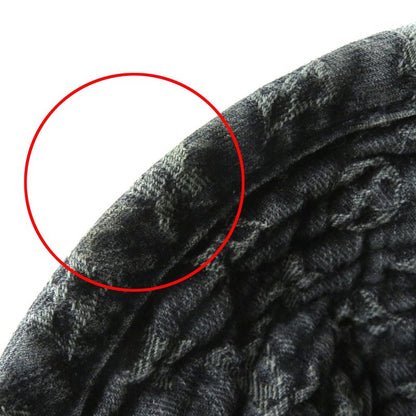 Louis Vuitton 410907 Cotton Monogram Denim Hat Bucket Hat Black S Made In