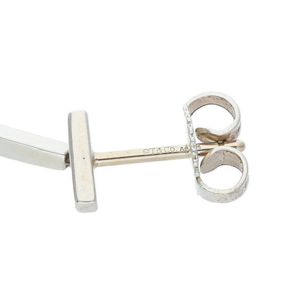 Tiffany & Co T-bar Silver Earrings Ladies