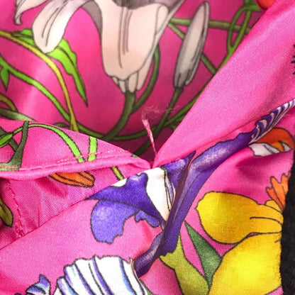 Gucci Poncho Flora Floral 555181 Nylon Pink