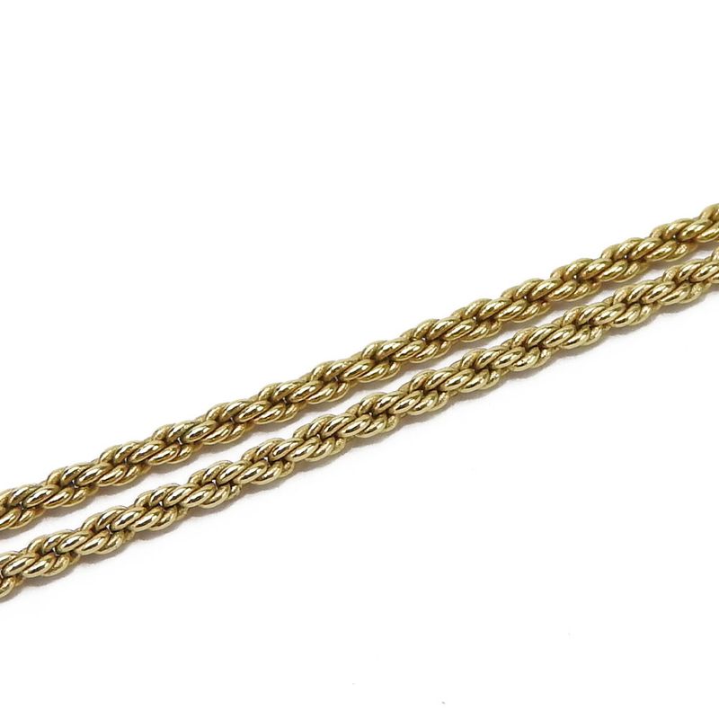 Christian Dior Necklace Metal Gold Silver Plated Accessories Logo Ladies Women