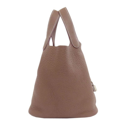 Hermes Picotin Lock PM Etape Silver Hardware Handbag Leather Women