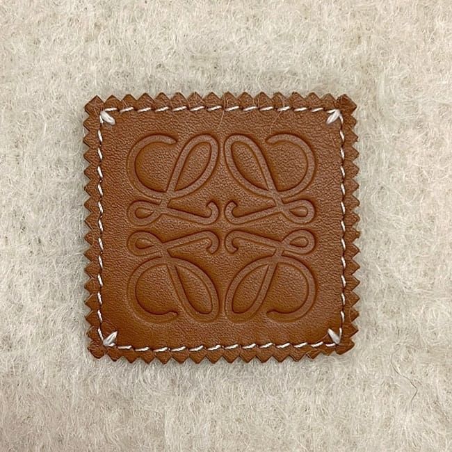 Loewe Scarf Natural Beige Anagram Excellent Condition Cleaned