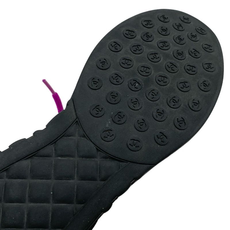 Chanel Sneakers Shoes Mesh Pink Purple Here Mark