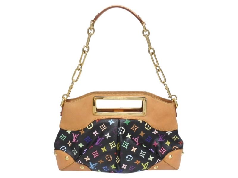 Louis Vuitton Shoulder Bag Judy MM Noir Takashi Murakami Monogram Multicolor