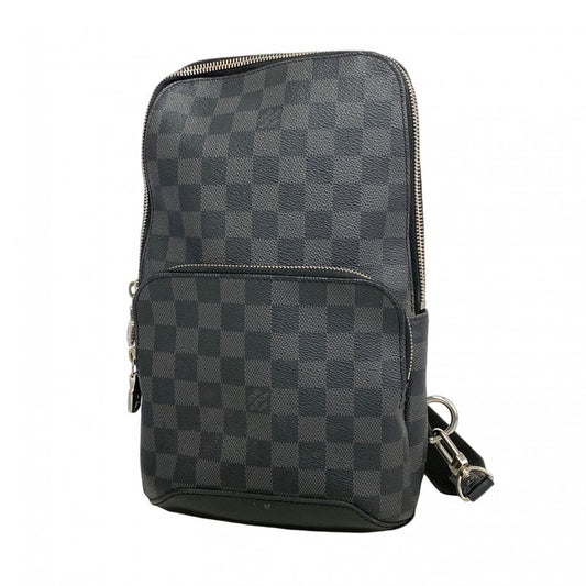Louis Vuitton Body Bag Damier Graphite Avenues Ring Bag N41719 Black Men's