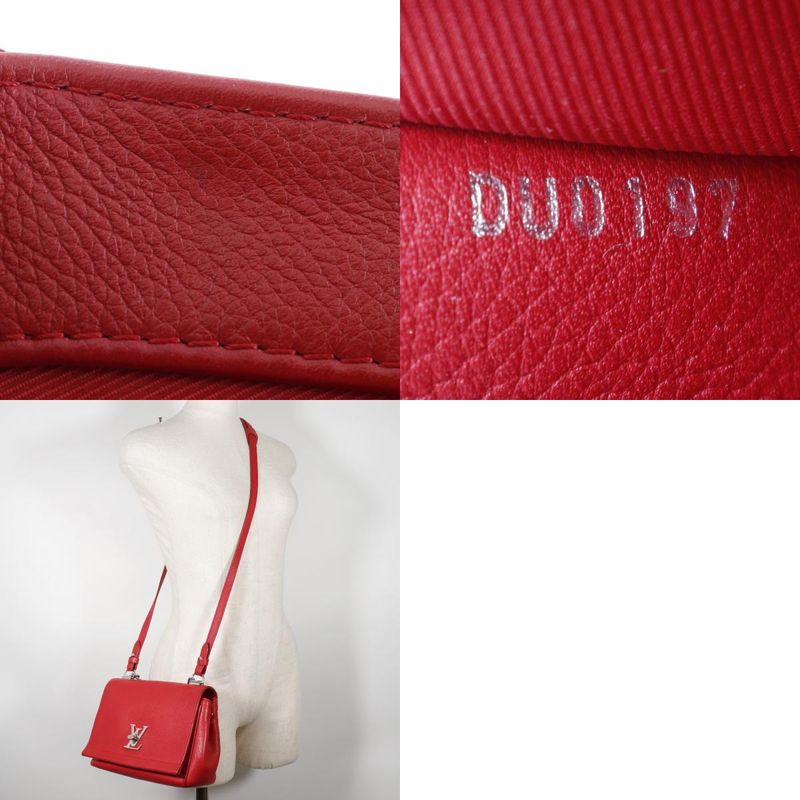 Louis Vuitton Lock Me BB 2WAY M51202 Calf Ruby Red Du0197 Ladies Shoulder Bag