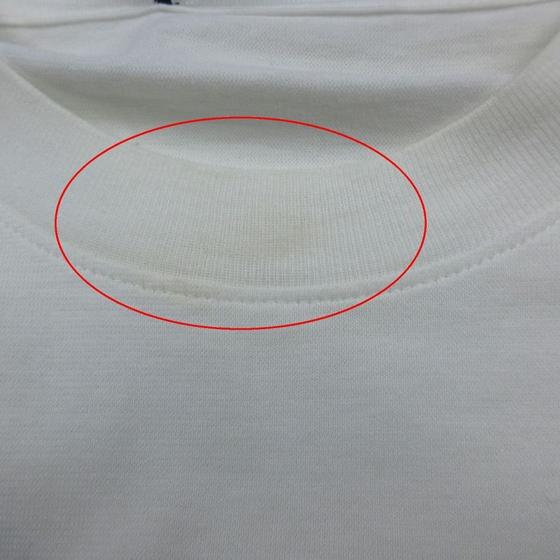 Chanel 20p Long T-Shirt Women's S White Cotton Coco Mark Camellia Long Sleeves