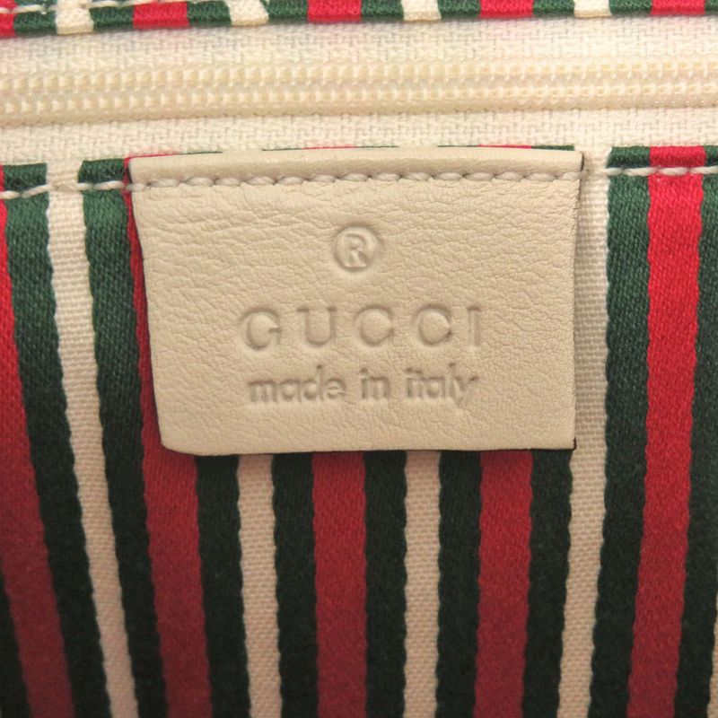 Gucci GG Canvas/leather Beige Tote Bag 1248 Gucci