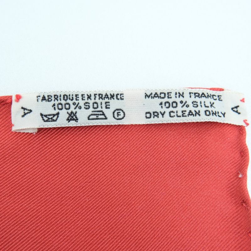 Hermes Carre 90 Brides De GALA Silk White Women's Scarf