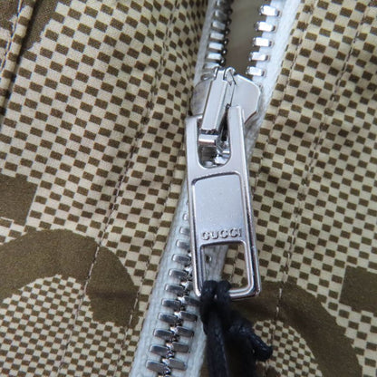 Gucci 22SS 682981 Tiger 100% Cotton GG Pattern Large Size Coat Red Brown 40