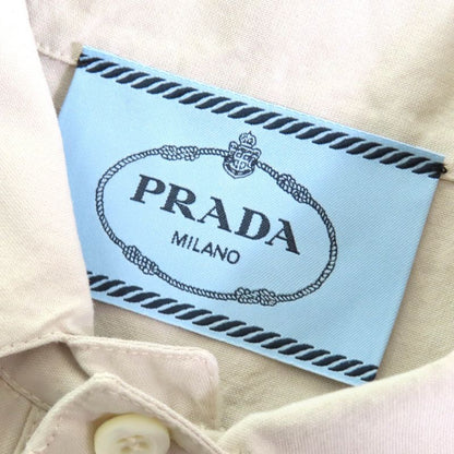 Prada 2024 P3n16 Pink Quilted Mini Dress Cotton Silk Triangle Patch Design